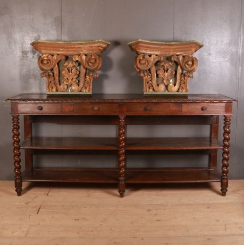 LARGE PAIR OF ITALIAN CAPITALS