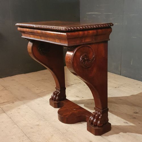 FLAME MAHOGANY CONSOLE TABLE - ADDITIONAL PHOTO 2
