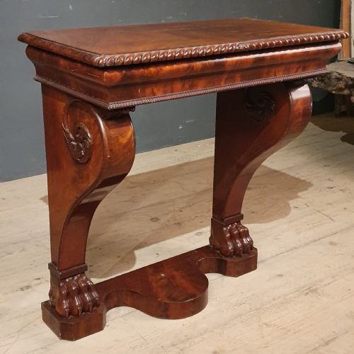 FLAME MAHOGANY CONSOLE TABLE - ADDITIONAL PHOTO 4