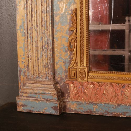 ORIGINAL PAINTED FRENCH MIRROR - ADDITIONAL PHOTO 1