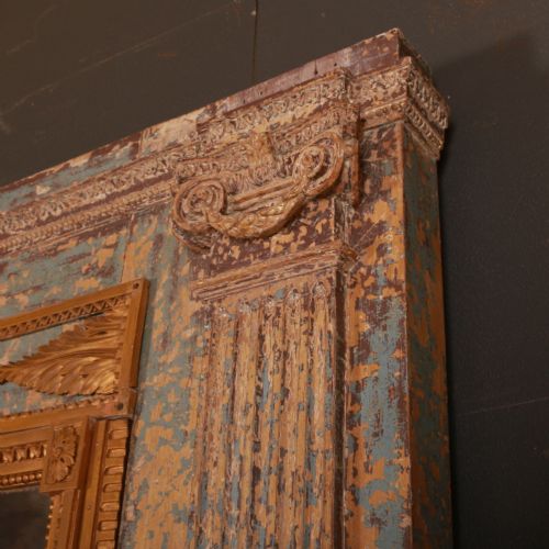 ORIGINAL PAINTED FRENCH MIRROR - ADDITIONAL PHOTO 6