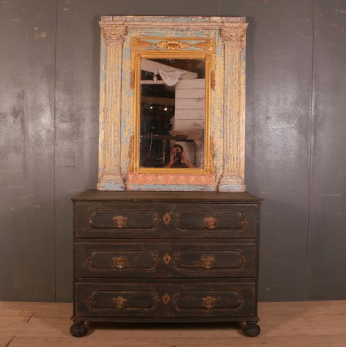 ORIGINAL PAINTED FRENCH MIRROR - ADDITIONAL PHOTO 7