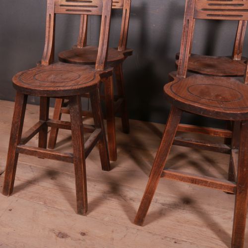 SET OF SWISS ELM BACK STOOLS - ADDITIONAL PHOTO 4