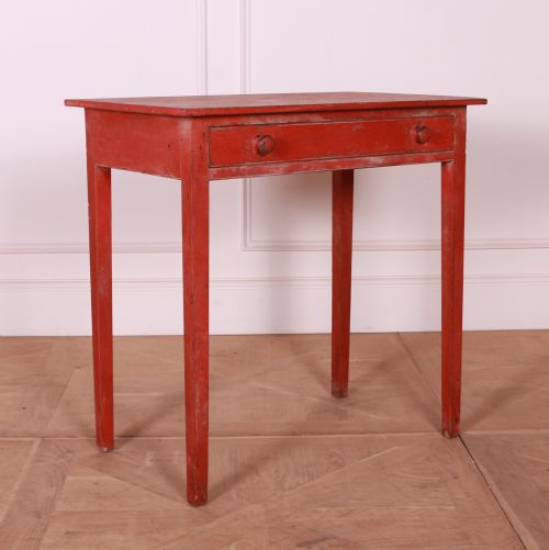 English Painted Lamp Table