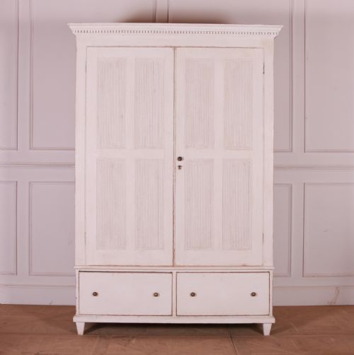 Danish Painted Linen Cupboard