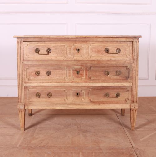 French Bleached Walnut Commode