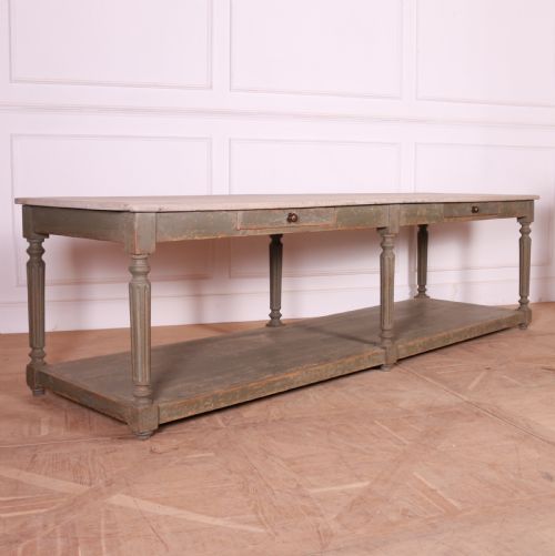 French Painted Drapers Table