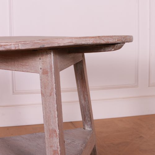 BLEACHED OAK CRICKET TABLE - ADDITIONAL PHOTO 2