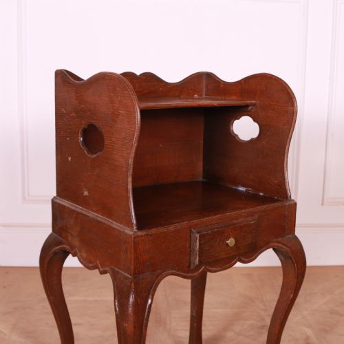FRENCH OAK BEDSIDE TABLE - ADDITIONAL PHOTO 1