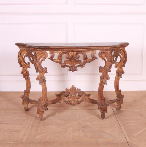 Italian Carved Console Table