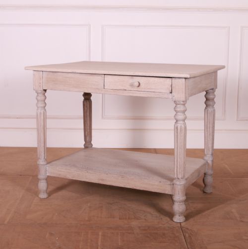 French Bleached Oak Drapers Table