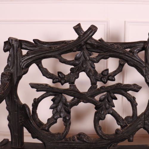 VICTORIAN BLACK FOREST BENCH - ADDITIONAL PHOTO 4