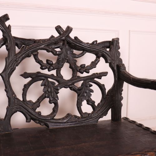 VICTORIAN BLACK FOREST BENCH - ADDITIONAL PHOTO 5