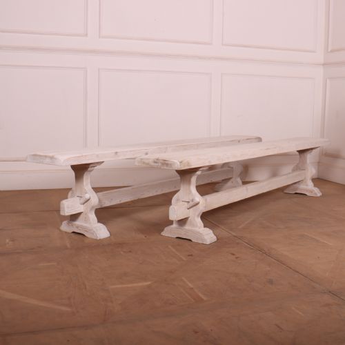 Pair of French Trestle Benches