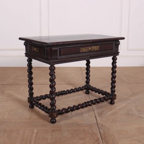 Portuguese Chestnut Lamp Table