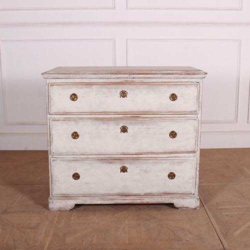 Swedish Painted Pine Commode