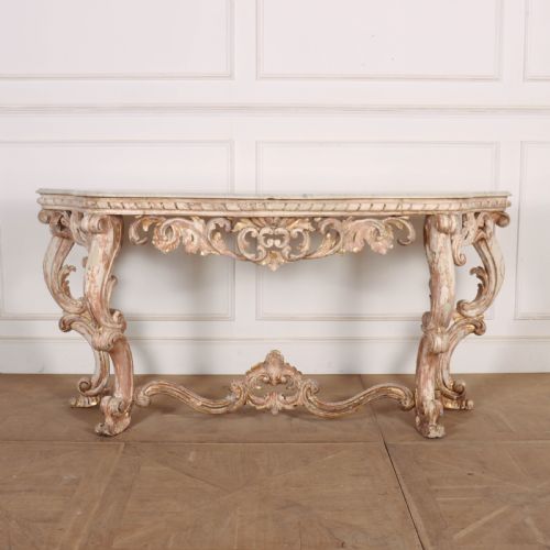 French Carved Console Table