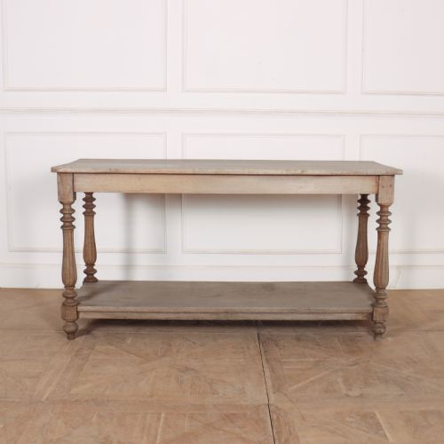 French Bleached Oak Drapers Table