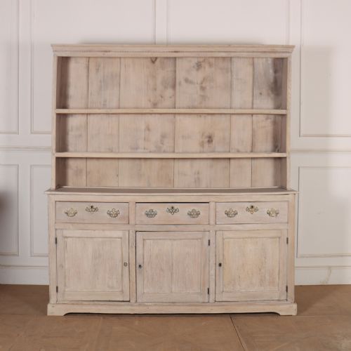 18th Century English Bleached Oak Dresser