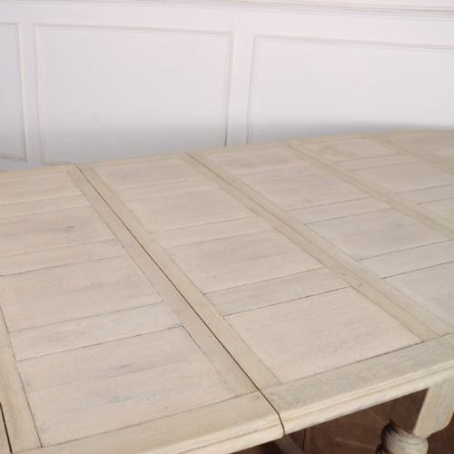 FRENCH BLEACHED OAK DINING TABLE - ADDITIONAL PHOTO 6