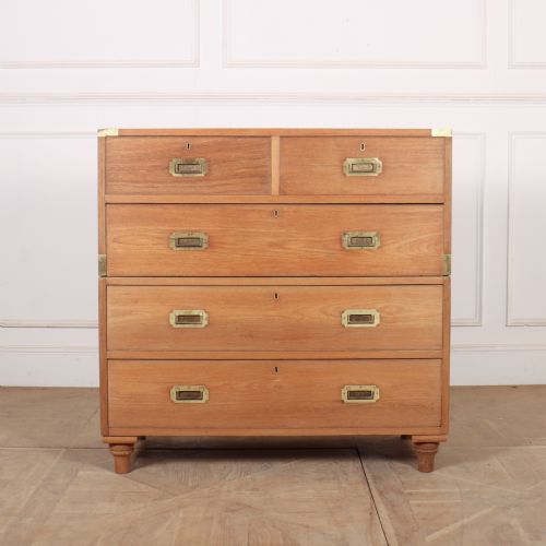 English Two Part Military Chest