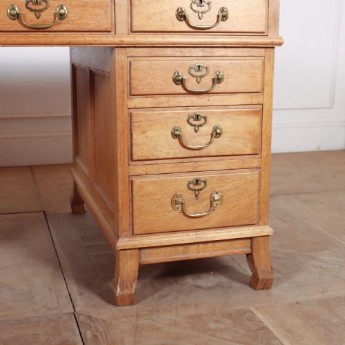 ENGLISH PALE OAK DESK - ADDITIONAL PHOTO 2