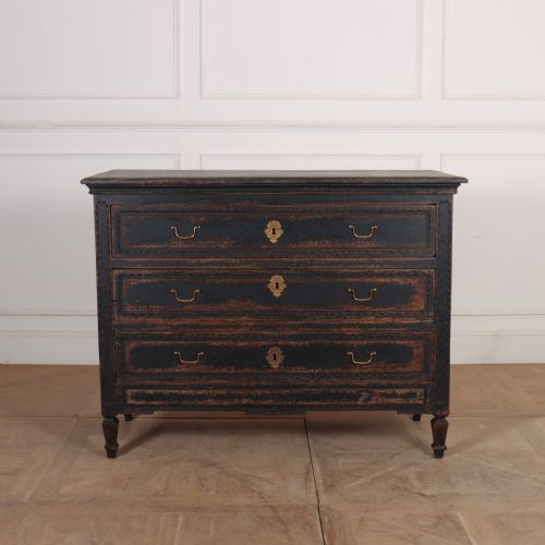 Belgian Painted Oak Commode