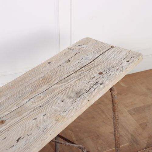 FRENCH BLEACHED TRESTLE TABLE - ADDITIONAL PHOTO 3
