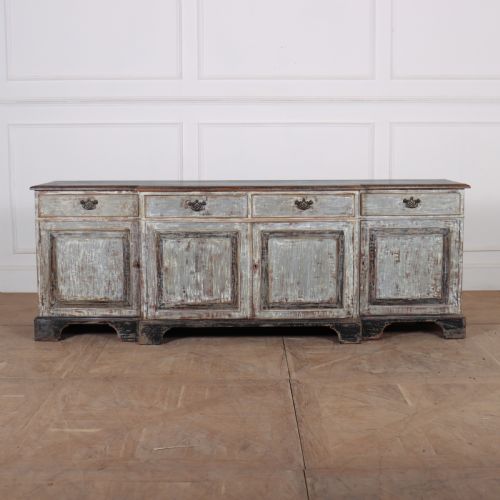 English Painted Breakfront Sideboard