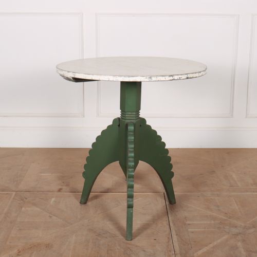 Swedish Original Painted Lamp Table