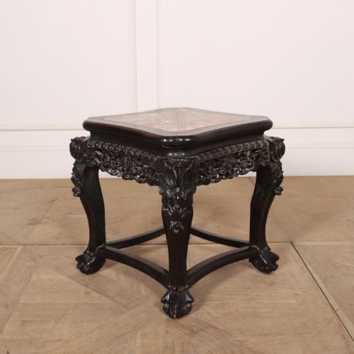 Chinese Carved Side Table