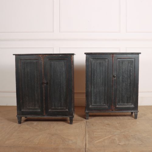 Pair of Swedish Painted Buffets