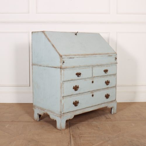 English Painted Oak Bureau