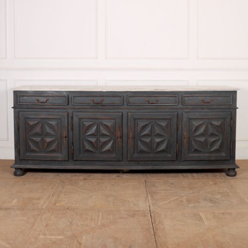 French Painted Oak Enfilade
