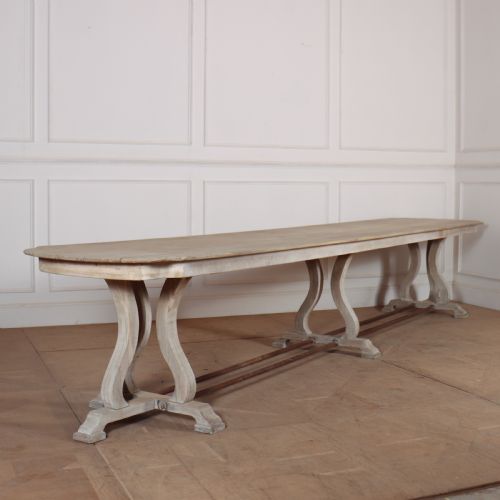 French Bleached Oak Monastery Table