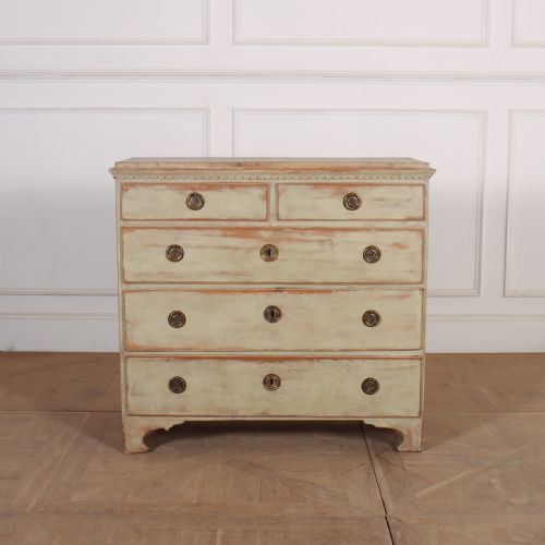 Swedish Painted Pine Commode
