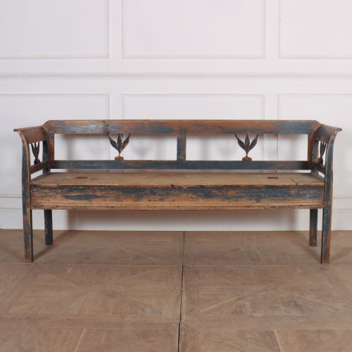 Austrian Original Painted Settle