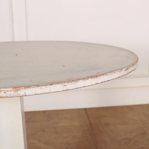 SWEDISH PAINTED PEDESTAL TABLE - ADDITIONAL PHOTO 1