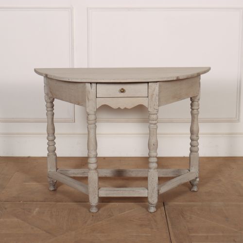 English Bleached Oak Console