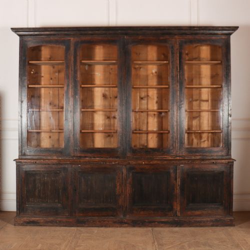 North European Painted Library Bookcase