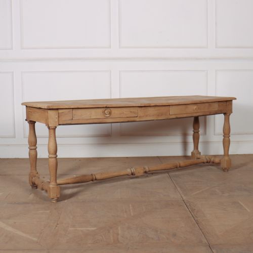 French Bleached Oak Drapers Console
