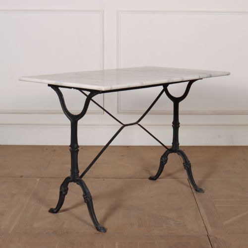 French Marble Top Bistro Table