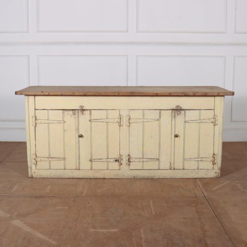 English Original Painted Dresser Base