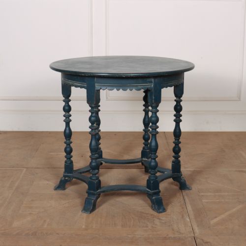 Danish Painted Lamp Table