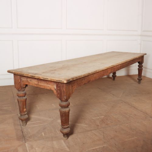 Irish Scrubbed Pine Farmhouse Table