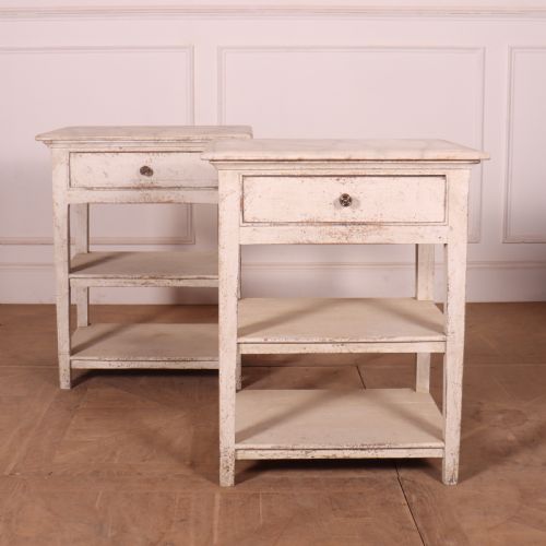 Pair of English Bedside Tables