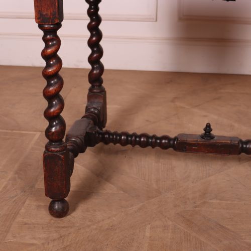 ENGLISH OAK LAMP TABLE - ADDITIONAL PHOTO 3