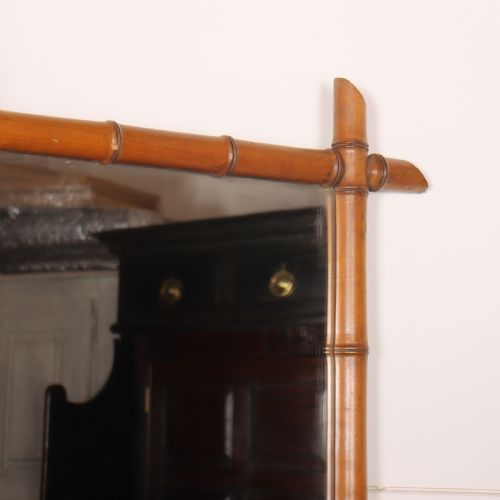 FRENCH FAUX BAMBOO MIRROR - ADDITIONAL PHOTO 1