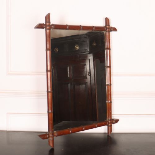 French Faux Bamboo Mirror