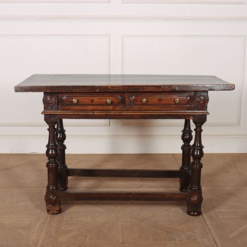 Italian Walnut Side Table